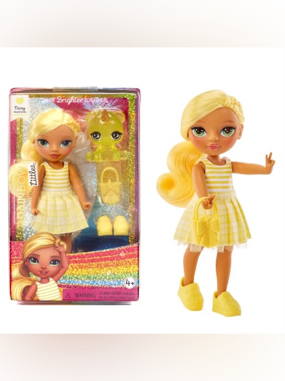 RainbowHigh Littles Daisy Madison Yellow Fashion Doll with Matching Accessories